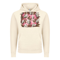 Vintage Artic Easter Quail Eggs And Leopard Bunny Vintage Hoodie - RanaPortraitStore
