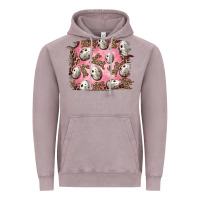 Vintage Zinc Easter Quail Eggs And Leopard Bunny Vintage Hoodie - RanaPortraitStore