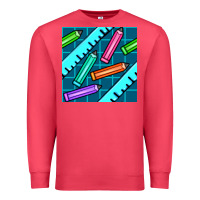 Cardinal school pencil seamless pattern Premium Sweatshirt - BundleAndBundleShop