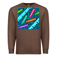 Chestnut school pencil seamless pattern Premium Sweatshirt - BundleAndBundleShop
