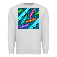 Dove Grey school pencil seamless pattern Premium Sweatshirt - BundleAndBundleShop