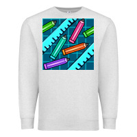 Oatmeal Heather school pencil seamless pattern Premium Sweatshirt - BundleAndBundleShop