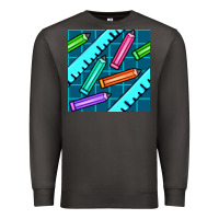 Smoke school pencil seamless pattern Premium Sweatshirt - BundleAndBundleShop