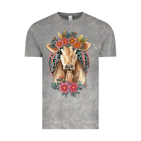 Cloud Rock flower cow Vintage Tee - Jasminsmagicworld
