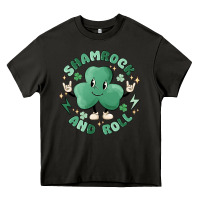 Asphalt shamrock and roll Heavy Core Tee - MaliasSmallBusiness