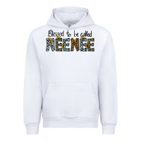 White blessed to be called neenee Urban Hoodie - CowhideDigitalArt