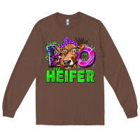 Chestnut Boo Heifer Cow Long Sleeve Tee - texasbilliewilder