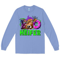 Colony Blue Boo Heifer Cow Long Sleeve Tee - texasbilliewilder