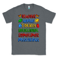 Charcoal Heather always unique totally intelligent sometimes myster Classic Tee - Artiststas