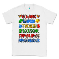 White always unique totally intelligent sometimes myster Classic Tee - Artiststas
