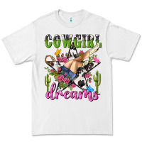 White western rodeo cowgirl dreams Premium Tee - NancyCooperArtShop