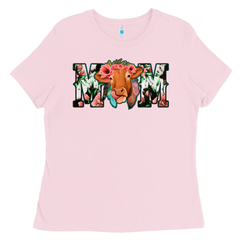 Cow Mom Ladies Tee by Jasminsmagicworld | Teevron