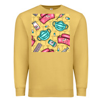 Antique Gold nurse medicine seamless pattern Premium Sweatshirt - BundleAndBundleShop