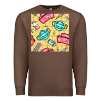 Chestnut nurse medicine seamless pattern Premium Sweatshirt - BundleAndBundleShop