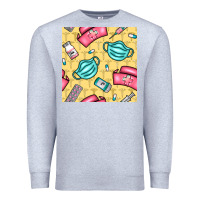 Heather Grey nurse medicine seamless pattern Premium Sweatshirt - BundleAndBundleShop