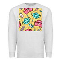 Oatmeal Heather nurse medicine seamless pattern Premium Sweatshirt - BundleAndBundleShop