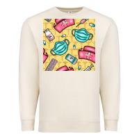 Sandshell nurse medicine seamless pattern Premium Sweatshirt - BundleAndBundleShop