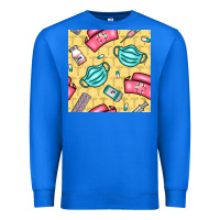 True Royal nurse medicine seamless pattern Premium Sweatshirt - BundleAndBundleShop