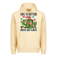 Pina Colada Life Is Better With Coffee And Plants Cactus Coffe Premium Hoodie - FaDigitalArtStudio
