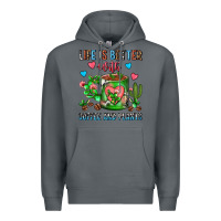 Rock Life Is Better With Coffee And Plants Cactus Coffe Premium Hoodie - FaDigitalArtStudio