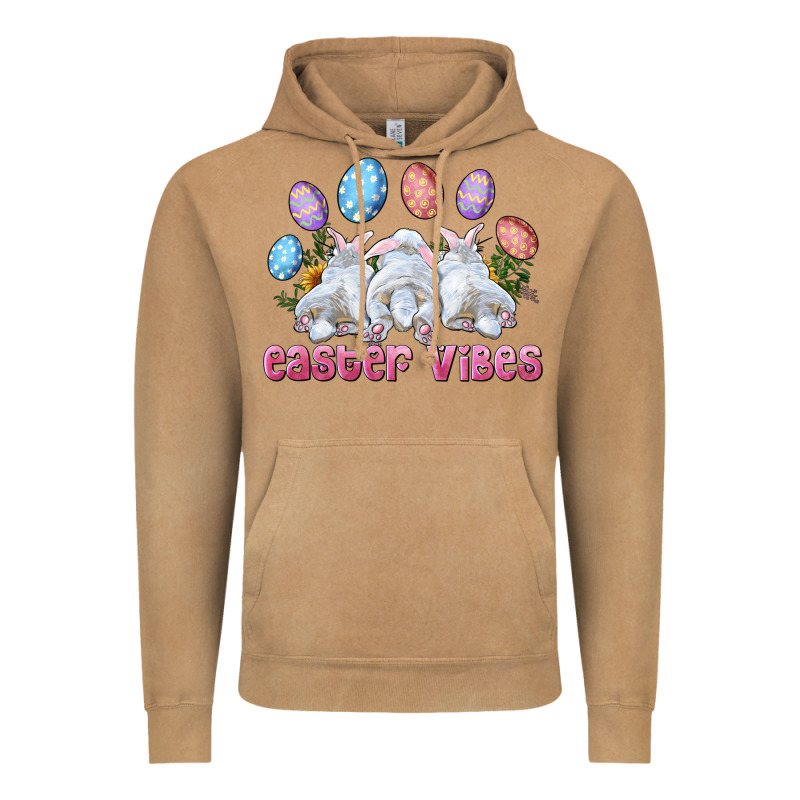 Easter Vibes With Bunny And Eggs Vintage Hoodie by RanaPortraitStore | Teevron