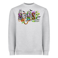 Heather Grey halloween nurse Heavyweight Sweatshirt - CowGirlArtShop