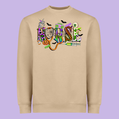 Halloween Nurse Heavyweight Sweatshirt Designed By Cowgirlartshop