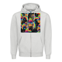 Dove Grey pride cupcake seamless pattern Zipper Hoodie - FaDigitalArtStudio