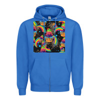 True Royal pride cupcake seamless pattern Zipper Hoodie - FaDigitalArtStudio