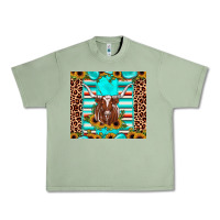 Oil Green texas longhorn sunflower gemstone Urban Heavy Tee - JahusDesignShop