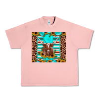 Salmon texas longhorn sunflower gemstone Urban Heavy Tee - JahusDesignShop