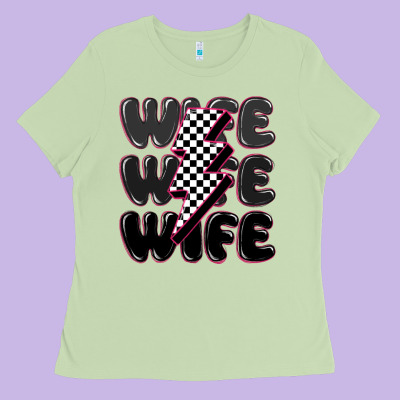 Wife Wife Wife Ladies Tee Designed By Maliassmallbusiness