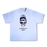 Grape Ice American Stars, American Flag Patterned Mom Skull Urban Heavy Tee - Bettercallsaul