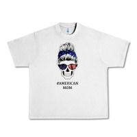 Lunar Rock American Stars, American Flag Patterned Mom Skull Urban Heavy Tee - Bettercallsaul