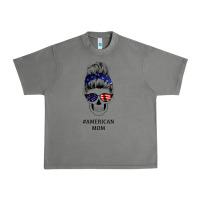 Tornado American Stars, American Flag Patterned Mom Skull Urban Heavy Tee - Bettercallsaul