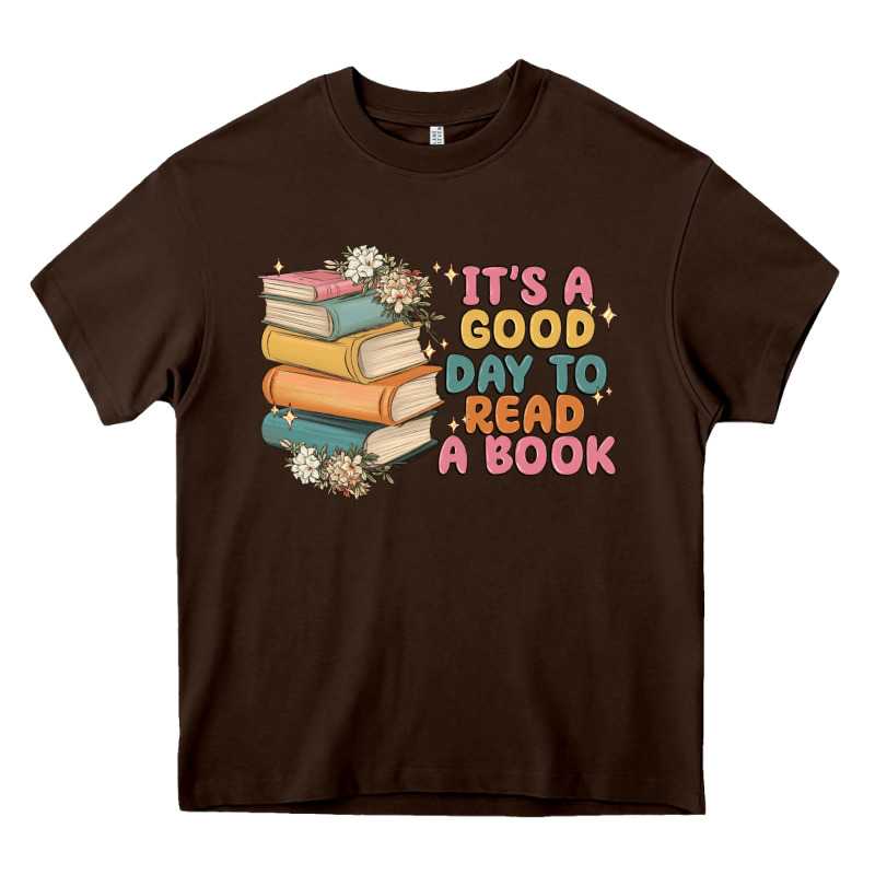 It's A Good Day To Read A Book Heavy Core Tee by MaliasSmallBusiness | Teevron