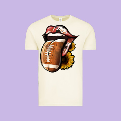 Football Vintage Tee Designed By Jasminsmagicworld