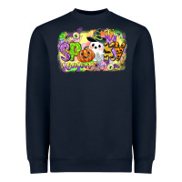 Navy its spooky season Heavyweight Sweatshirt - CowGirlArtShop