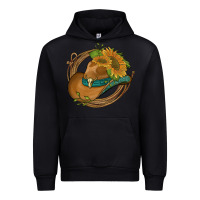 Black western hat with sunflowers and rope Urban Hoodie - Artiststas