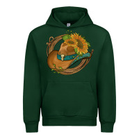 Forest Green western hat with sunflowers and rope Urban Hoodie - Artiststas