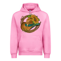 Fuchsia Pink western hat with sunflowers and rope Urban Hoodie - Artiststas