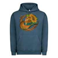 Pigment Midnight Navy western hat with sunflowers and rope Urban Hoodie - Artiststas