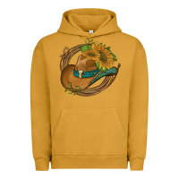 Pigment Peanut Butter western hat with sunflowers and rope Urban Hoodie - Artiststas