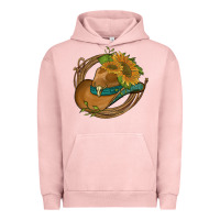 Pigment Salmon western hat with sunflowers and rope Urban Hoodie - Artiststas
