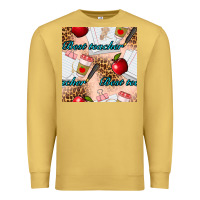Antique Gold Best Teacher Seamless Pattern Premium Sweatshirt - BundleAndBundleShop