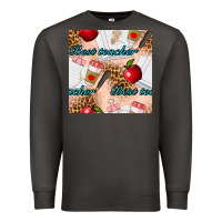 Smoke Best Teacher Seamless Pattern Premium Sweatshirt - BundleAndBundleShop