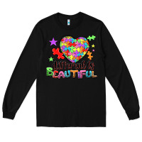 Black different is beautiful Long Sleeve Tee - NancyCooperArtShop