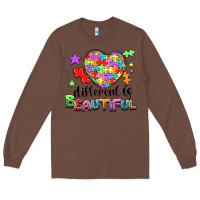 Chestnut different is beautiful Long Sleeve Tee - NancyCooperArtShop