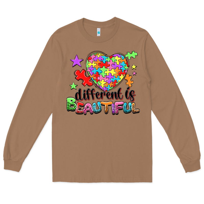 Different Is Beautiful Long Sleeve Tee by NancyCooperArtShop | Teevron