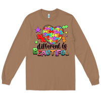 Toasted Coconut different is beautiful Long Sleeve Tee - NancyCooperArtShop
